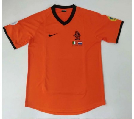 Netherlands 2000 EuroCup Home Orange Soccer Jersey